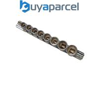 BlueSpot Tools 01524 3/8in Drive Socket Set on Rail Metric, 8 Piece B/S01524
