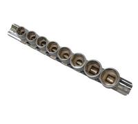Bluespot Tools 01524 3/8In Drive Socket Set On Rail Metric, 8 Piece B/s01524