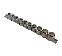 Bluespot Tools 01526 Sockets On Rail Set Of 10 Metric 1/2In Drive B/s01526