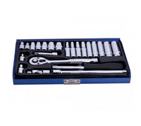 Bluespot Tools 1/4In Metric Socket Set, 24 Piece Multi Colour (One Size)