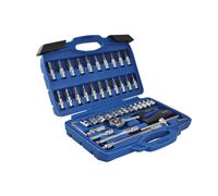 BlueSpot Tools 1/4in Square Drive Socket & Bit Set, 46 Piece