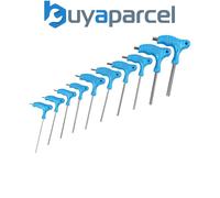 BlueSpot Tools 12185 Metric T-Handle Hex Key Set, 10 Piece (2-10mm) B/S12185