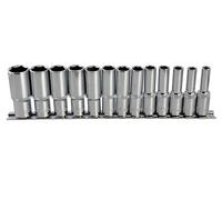 BlueSpot 13 Piece 3/8" Dr Metric Deep Socket Set 6-19mm 01542