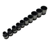 BlueSpot Tools 1543 3/8in Drive Spline Socket Set Metric, 10 Piece