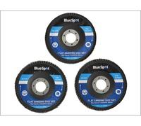 Bluespot Tools 19642 Sanding Flap Disc Set 3 Piece 115mm (4.1/2In) B/s19642
