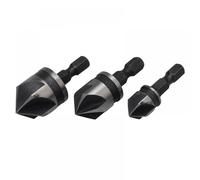Bluespot 3 Pce 6mm (1/4") Hex Shank Countersink Bit Set - Bits Tools 20310 Blue - countersink 3 bits tools set 20310 blue spot pieces
