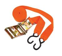 Bluespot Tools 25Ft Ratchet Tie-Down Strap With J Hooks For Secure Cargo Transport