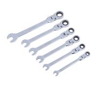 Ratchet Spanner. 6 Pce Flexible Ratchet Spanner Set (C8-10). BlueSpot 04312