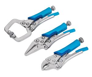 BlueSpot Tools 6528 Mini Locking Plier Set 3pc