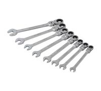 BlueSpot Tools B/S04300-TOOLBANK 8 Piece Flexible Head Ratchet Set Heavy Duty