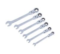 BlueSpot Tools B/S4312-TOOLBANK 6 Piece Flexible Head Ratchet Set Heavy Duty DIY