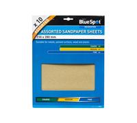 Blue Spot Sandpaper 19852 Assorted (10 Pieces)
