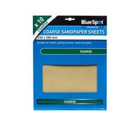 BlueSpot Tools Blue Spot Tools - 10 Pce Coarse Sandpapers