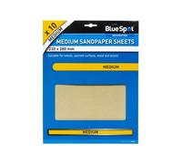 BlueSpot Tools Blue Spot Tools - 10 Pce Medium Sandpapers