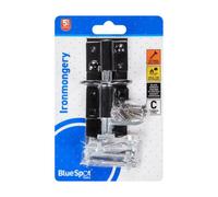 BlueSpot Tools Blue Spot Tools - 100mm Brenton Bolt, Black, Powder Coated, Carbon Steel