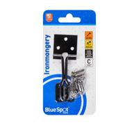 BlueSpot Tools Blue Spot Tools 102mm Black Powder Coated Wire Hasp & Staple