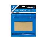 BlueSpot Tools Blue Spot Tools - 10Pce Fine Sandpapers