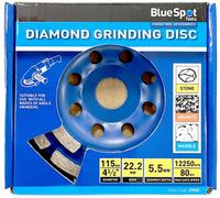 BlueSpot Tools Blue Spot Tools - 115mm Diamond Grinding Disc, 22.2mm Bore