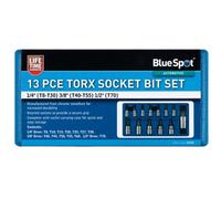 BlueSpot Tools Blue Spot Tools - 13Pce Torx Socket Bit Set (T8-T60)
