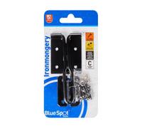 BlueSpot Tools Blue Spot Tools - 152mm Wire Hasp & Staple, Black Powder Coated