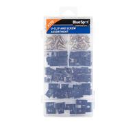 BlueSpot Tools Blue Spot Tools - 170 Pce Assorted U-Clip And Screw Set