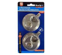 BlueSpot Tools Blue Spot Tools - 2 Pce 70mm Discus Keyed Alike Padlocks