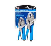BlueSpot Tools Blue Spot Tools - 2 Pce Soft Grip Non-Slip Locking Pliers