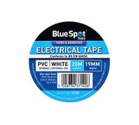 BlueSpot Tools Blue Spot Tools - 20M White Pvc Electrical Tape