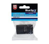 BlueSpot Tools Blue Spot Tools - 21mm 1/2 Inch Impact Scaffold Socket With Pin & Ring