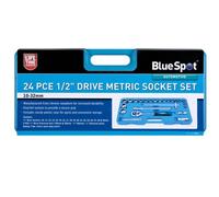 BlueSpot Tools Blue Spot Tools - 24Pce 1/2" Drive Metric Socket Set (10-32mm)