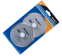 BlueSpot Tools Blue Spot Tools - 2Pce Continuous Rim 115mm (4.5") Diamond Discs