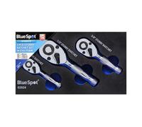 Blue Spot Tools Stubby Ratchet Set 3-Piece 02024 in EVA Foam 1/4" 3/8" 1/2"
