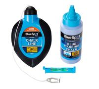 BlueSpot Tools Blue Spot Tools 30Mtr (100Ft) 3Pce Chalk Line And Mini Level Set
