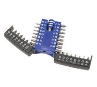 BlueSpot Tools Blue Spot Tools - 33 Pce Compact Chrome Vanadium Screwdriver Bit Set With Chuck