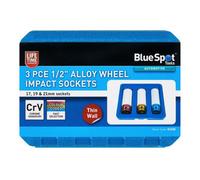 BlueSpot Tools Blue Spot Tools - 3Pc 1/2 Alloy Wheel Impact Sockets Set