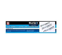 BlueSpot Tools Blue Spot Tools - 3Pce 300mm (12") Extra Long Locking Grips