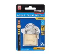 BlueSpot Tools Blue Spot Tools - 40mm Double Locking Brass Padlock