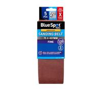 BlueSpot Tools Blue Spot Tools - 5-Pack 75 X 457mm Sanding Belt, 120 Grit