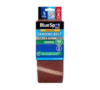 BlueSpot Tools Blue Spot Tools - 5 Pce 75 X 457mm Sanding Belt 40 Grit