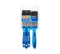 BlueSpot Tools Blue Spot Tools - 5 Pce Synthetic Paint Brush Set With Soft Grip Handle (2 Pce 1", 2 Pce 1 1/2", 1 Pce 2")
