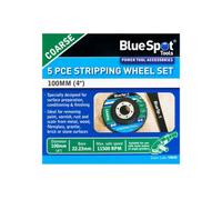 BlueSpot Tools Blue Spot Tools 5-Piece 100mm Coarse Stripping Wheel Set