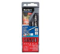 BlueSpot Tools Blue Spot Tools - 6 Pce Hss Half Ground Drill Bit Set (2 - 8mm)
