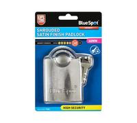BlueSpot Tools Blue Spot Tools - 60mm Shrouded Satin Finish Padlock
