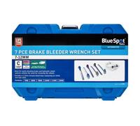 BlueSpot Tools Blue Spot Tools 7 Piece Brake Bleeder Wrench Set (7-12mm)