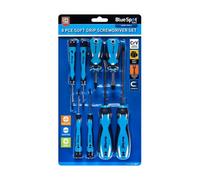 BlueSpot Tools Blue Spot Tools - 8-Piece Soft Grip Screwdriver Set
