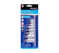 BlueSpot Tools Blue Spot Tools - 8-Piece Spline Bit Socket Set (M4-M16) 1/4/3/8/1/2Inch Drive