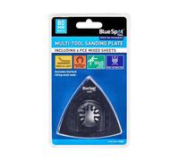 BlueSpot Tools Blue Spot Tools - 80mm Multi-Tool Sanding Plate With 6 Sheets