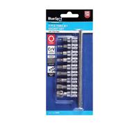 BlueSpot Tools Blue Spot Tools - 9 Pce 1/4" Torx Bit Socket Set (T10-T60)
