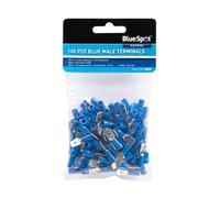 BlueSpot Tools Blue Spot Tools Blue Male Terminals, Brass, 100 Pce