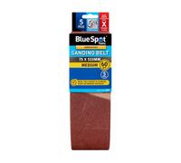 BlueSpot Tools Blue Spot Tools Sanding Belt, 60 Grit, 75 X 533mm, 5 Pack